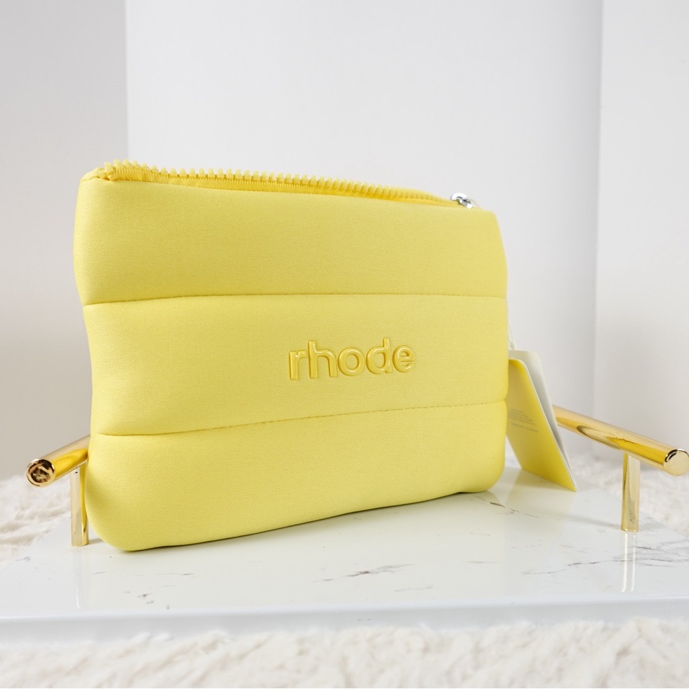 NEW RHODE Yellow Quilted Cosmetic Bag - SOLD OUT & limited edition GWP